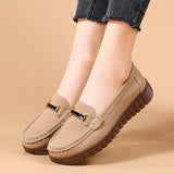 Leather Flat Shoes for Women