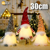 30cm Christmas Doll Elf Gnome with Led Light Christmas Decorations
