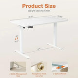 Electric Standing Desk - 40 x 24 inch Adjustable Height Sit