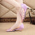 Wedge Pumps Middle Heel Sandals Casual Shiny Summer Slip-On Gladiator Casual Women's Shoes