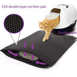 Cat Litter Mat With Gift Double Layer Waterproof Pet Litter Box Mat