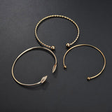 3pcs Women Stainless Steel Bracelet