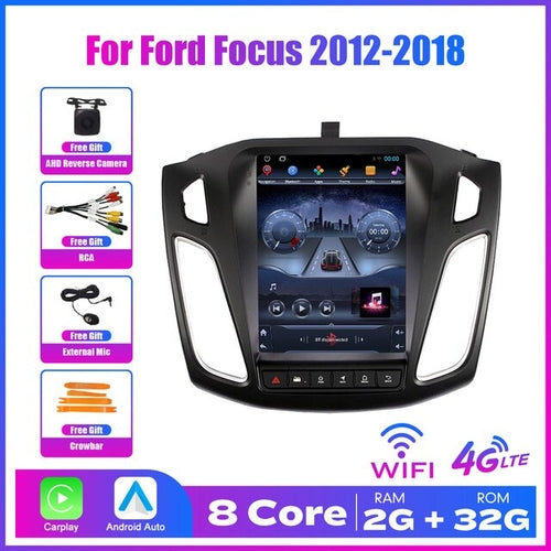 Tesla Style 2 Din Android Car Radio For Ford Focus 2012 2016 Stereo