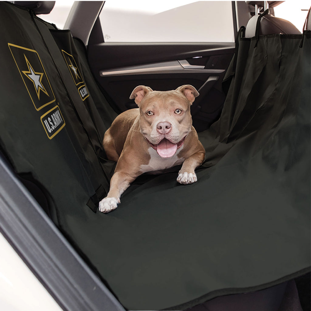 US Army Car Seat Pet Hammock Cover  - Dark Camo