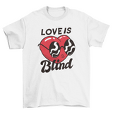 Valentine  Day Blind heart t-shirt