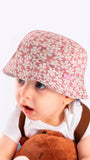 Chapeau pour enfant mignon et doux à imprimé floral - Fedora pour tout-petits à petits enfants