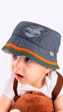 Hat for 4-8 Years Kids - Classic Car Garage Print Fedora Hat