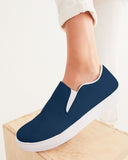 Uniquely You Baskets pour femmes - Chaussures en toile à enfiler / Bleu marine 