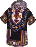 Chemise dashiki africaine à capuche