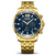 Waterproof Men's Gold Stainless Steel Quartz Watches