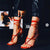 Flip-On Stiletto Ankle Strap Square Toe Stiletto Heel Sandals