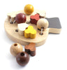 Wooden Toy Montessori Toys Threading Lacing Stringing Learning Skills