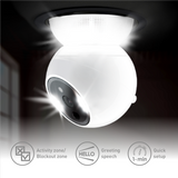 Zeus 360-Degree Indoor Camera - White, AI Detection, Night Vision