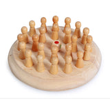 Kids Wooden Memory Match Stick Chess Block Board Game