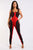 Colorblock Jumpsuit With Binding Detail Square Neck Sleeveless