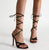New Simple and Comfortable Lace-up High-heeled Sandals