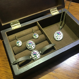 Ensemble de bijoux floraux artisanaux - Bracelets en céramique pour femme