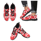 Sneakers Valentine Love Red Hearts - Canvas Shoes