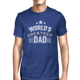 T-shirt en coton bleu pour hommes, le plus grand papa du monde