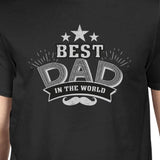 T-shirt noir au Design Unique pour hommes, meilleur papa du monde