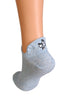 FACE light blue low-cut cotton socks