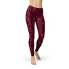 Hearts on Hearts Red Leggings