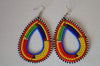 Masai Beads Drop Earrings handcrafted African earrings