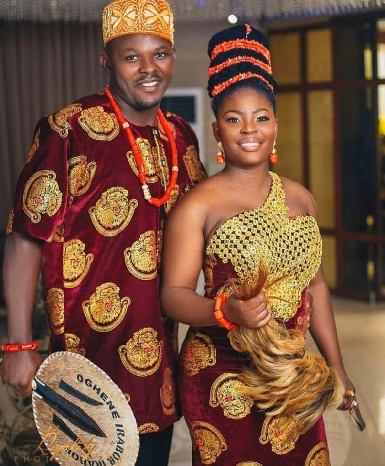 Igbo couple attire