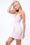 Dress with a zip at the back light pink ZZ314