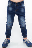 Denim jeans with elasticated legs NDZ213