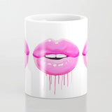 Tasse à lèvres roses