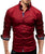 Mens Slim Fit Dual Collar Look Button Front Shirt