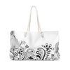 Uniquely You Weekender Tote Bag,  White Floral
