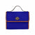 Uniquely You Canvas Handbag - Dark Blue Waterproof Bag /Brown