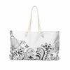 Uniquely You Weekender Tote Bag,  White Floral