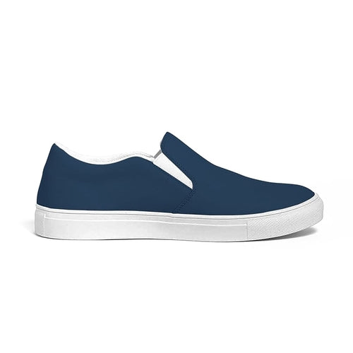 Uniquely You Womens Sneakers - Slip On Canvas Shoes / Navy Blue