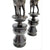 A pair of Elephant Curved Ebony Candle Holders